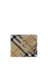 Burberry Signature Check Bi-fold Wallet In Sand