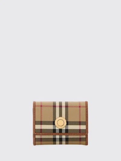 Burberry Wallet Woman Color Brown In Multi