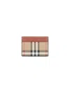 Burberry Compact Check Pattern Cardholders In Neutral