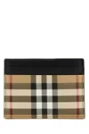 Burberry Sandon Cardholder Featuring Signature Pattern In Multi