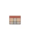 Burberry Compact Check Pattern Cardholders In Neutral