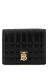 Burberry Lola Quilted Leather Wallet In Black