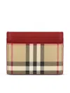 Burberry Check Pattern Compact Credit Card Case