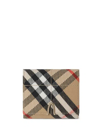 Burberry Snip Wallet In Sand