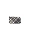 Burberry Somerset Check Card Holder In Black