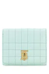 Burberry Small Lola Quilted Leather Wallet In Blue