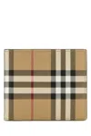 Burberry Printed Canvas Wallet In Brown