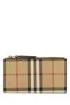 Burberry Women Printed Canvas Wallet In Brown