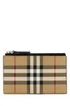Burberry Printed Canvas Card Holder In Brown