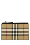 Burberry Printed Canvas Card Holder In Brown
