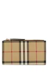 Burberry Check Pattern Card Holder In Multicolor