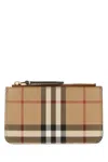 Burberry Check Pattern Card Holder In Multicolor