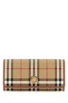 Burberry Women Printed Canvas And Leather Continental Wallet In Multicolor