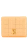 Burberry Compact Lola Wallet In Soft Leather In Orange