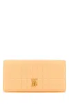 Burberry Peach Leather Lola Wallet In Orange
