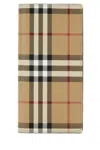 Burberry Canvas Checkered Bifold Wallet In Printed