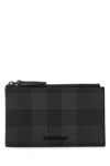 Burberry Logo-plaque Check-pattern Wallet In Printed