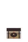 Burberry Beige Highlands Card Holder In Sand