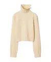 Burberry Warped Houndstooth Jacquard Jumper In Nude