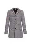 BURBERRY BURBERRY WARPED HOUNDSTOOTH SINGLE BREASTED BLAZER