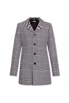 BURBERRY WARPED HOUNDSTOOTH SINGLE BREASTED BLAZER