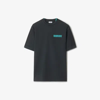 Burberry Warped Logo Cotton T-shirt