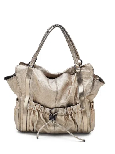 Pre-owned Burberry Warrior Leather Tote Bag