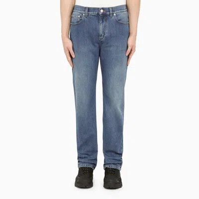 BURBERRY BURBERRY WASHED BLUE REGULAR JEANS