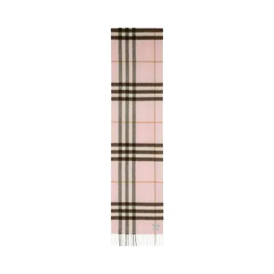 Pre-owned Burberry Washed Giant Check Scarf 'bow Pink' | Men's Size Onesize