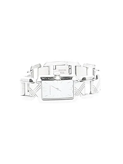Pre-owned Burberry Watch In Silver
