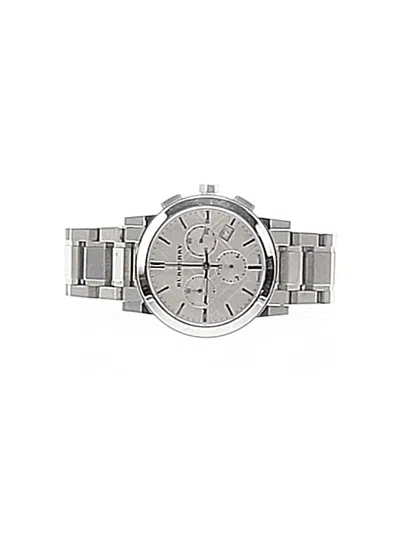 Pre-owned Burberry Watch In Silver