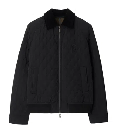 Burberry Water-repellent Padded Shirt Jacket In Blue