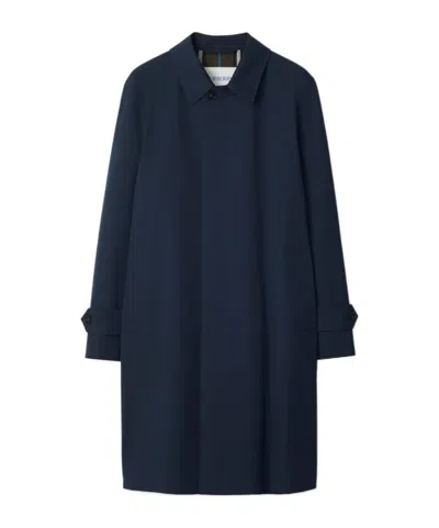 Burberry Water-resistant Cotton Car Coat In Black