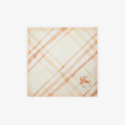 Burberry Watercolour Check Scarf In Beige