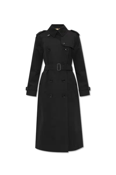 Burberry Waterloo Black Cotton Trench Coat