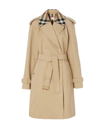 Burberry Waterloo Trench Coat In Brown
