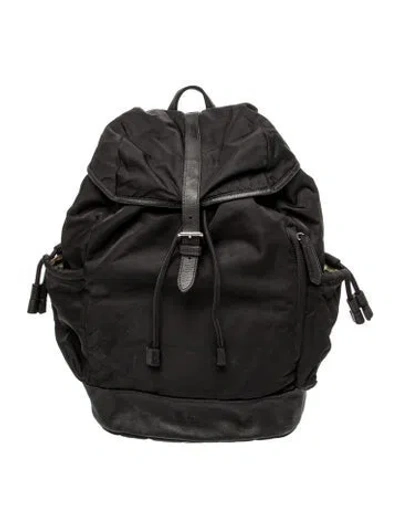 Pre-owned Burberry Babies' Watson Diaper Backpack In Black