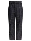 Burberry Indigo Jeans In Check Pattern Denim