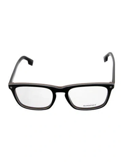 Pre-owned Burberry Wayfarer Eyeglasses In Black