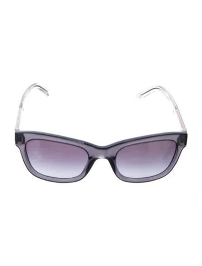 Pre-owned Burberry Wayfarer Gradient Sunglasses In Gray