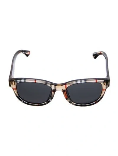 Pre-owned Burberry Wayfarer Mirrored Sunglasses In Neutral