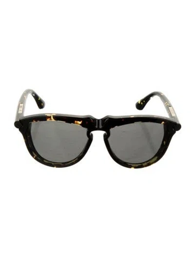 Pre-owned Burberry Wayfarer Tinted Sunglasses In Black