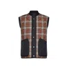 Burberry Vintage Check-print Panel Vest In Brown