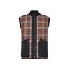 Burberry Vintage Check-print Panel Vest In Brown
