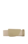 Burberry Webbing Shield Belt In Hunter