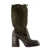 Burberry Wedge 95 Boots In Green
