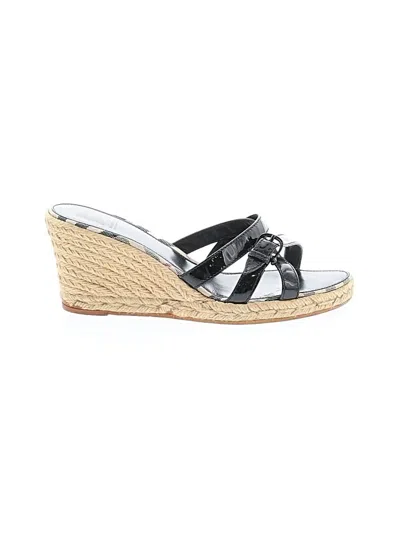Pre-owned Burberry Wedges In Black