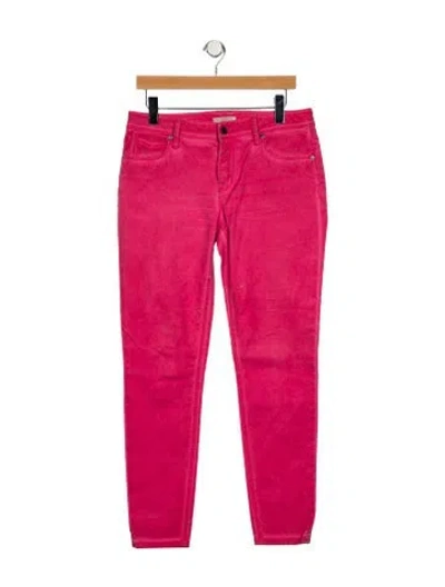 Pre-owned Burberry Westbourne Skinny Crop Skinny Leg Jeans In Pink