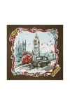 Burberry Westminster Silk Scarf In Mulch
