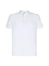 BURBERRY BURBERRY WHITE AND ARCHIVE BEIGE COTTON POLO SHIRT